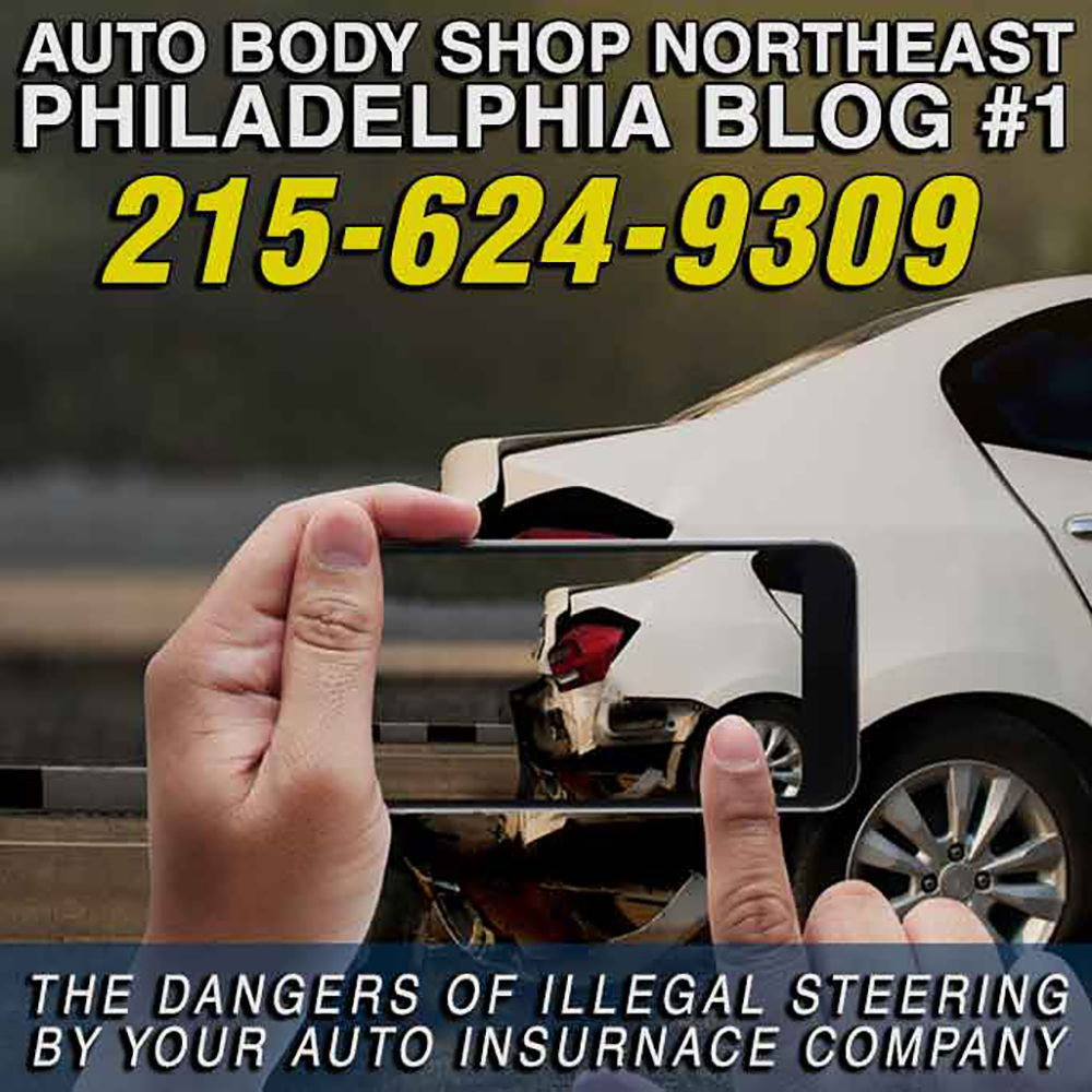 Auto Body Shop Northeast Philadelphia Blog #1

THE DANGERS OF ILLEGAL STEERING BY YOUR AUTO INSURNACE COMPANY
Date: 10/17/18

Location: Northeast Philadelphia PA

Before calling your insurance company, you call us for to be towed to our shop for free. We will help you get your rental car and schedule an appointment for an adjuster from the insurance company come out 
READ MORE