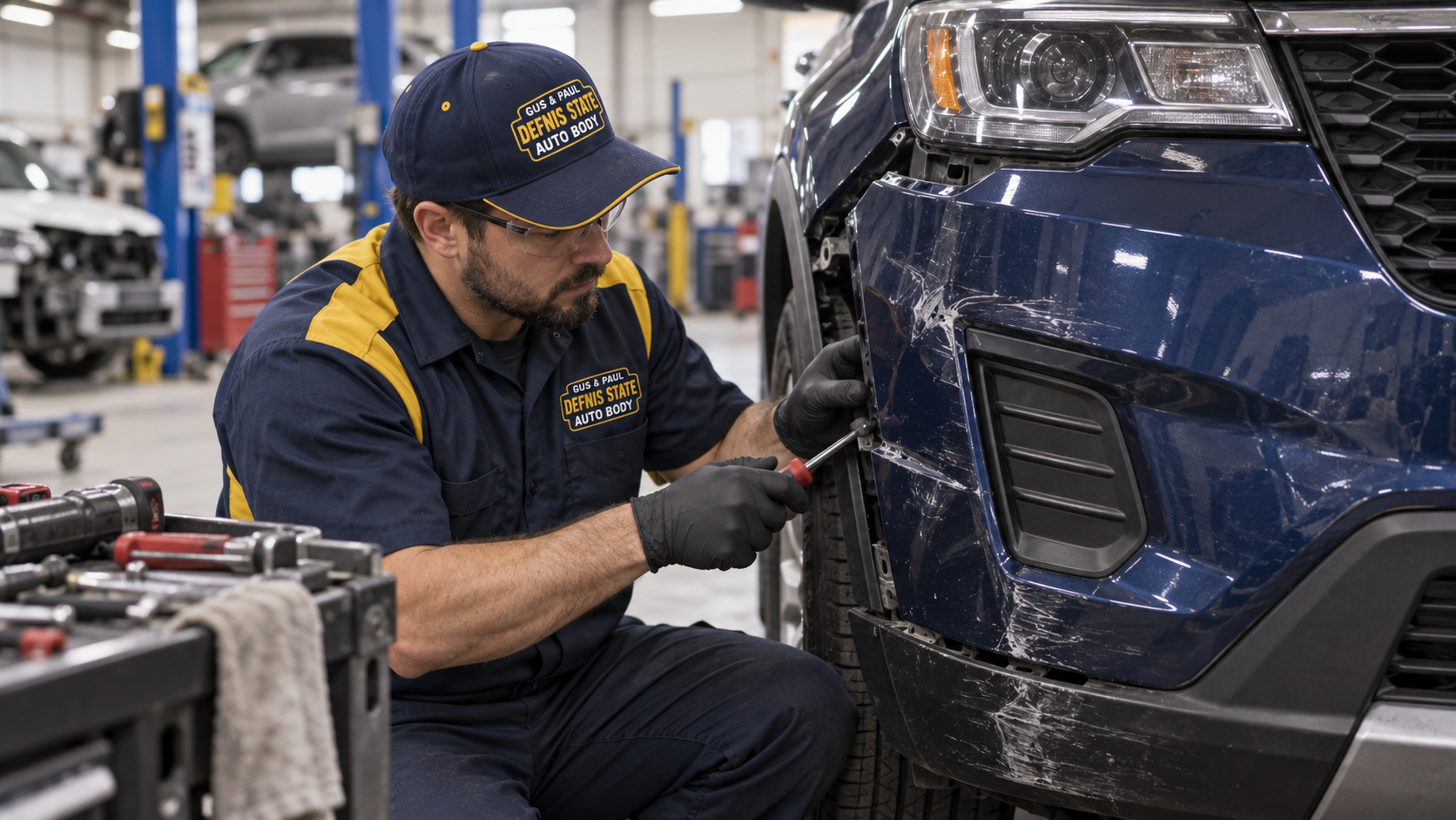 Bumper Replacement 19136 Northeast Philadelphia for Holmesburg, Morrell Park and Pennypack. Bumper repair, collision repair, dent repair, paint refinishing, insurance claim assistance, cars, trucks, fleet vehicles and FREE Estimates.