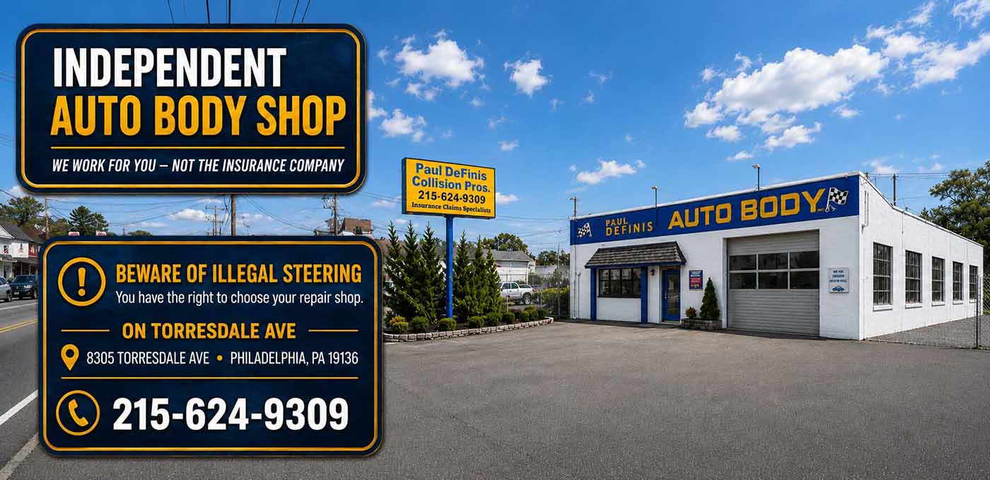 Auto Body Northeast Philadelphia 215-624-9609 Family owned & operated over 50 years Since 1964 Car Insurance Claims Adjuster, Truck Business vehicles